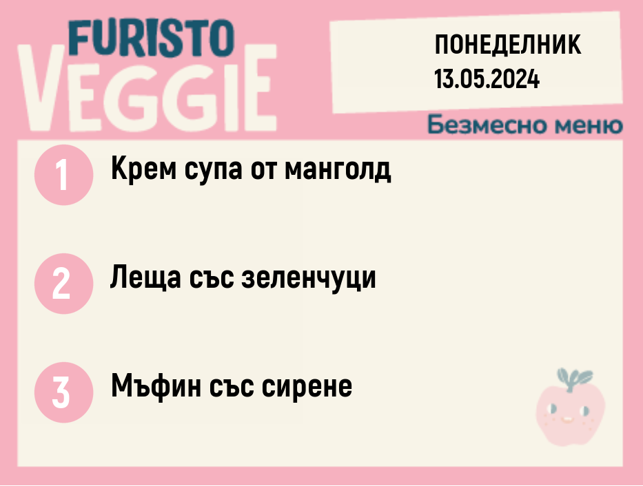 Меню 13.05 безмесно 200гр. 