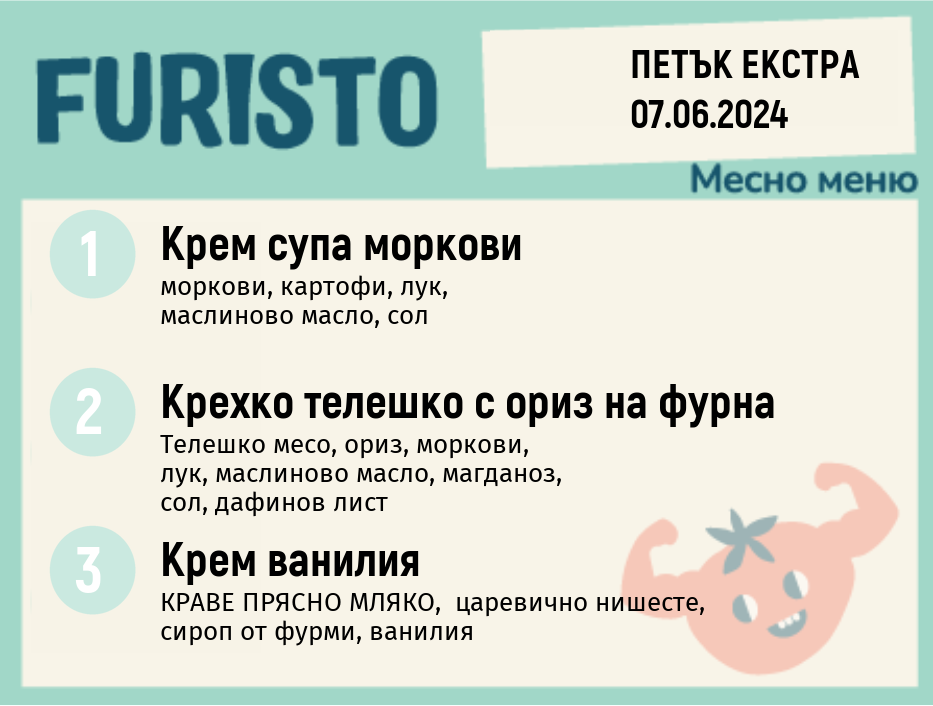 Меню 07.06 ЕКСТРА месно 300гр.