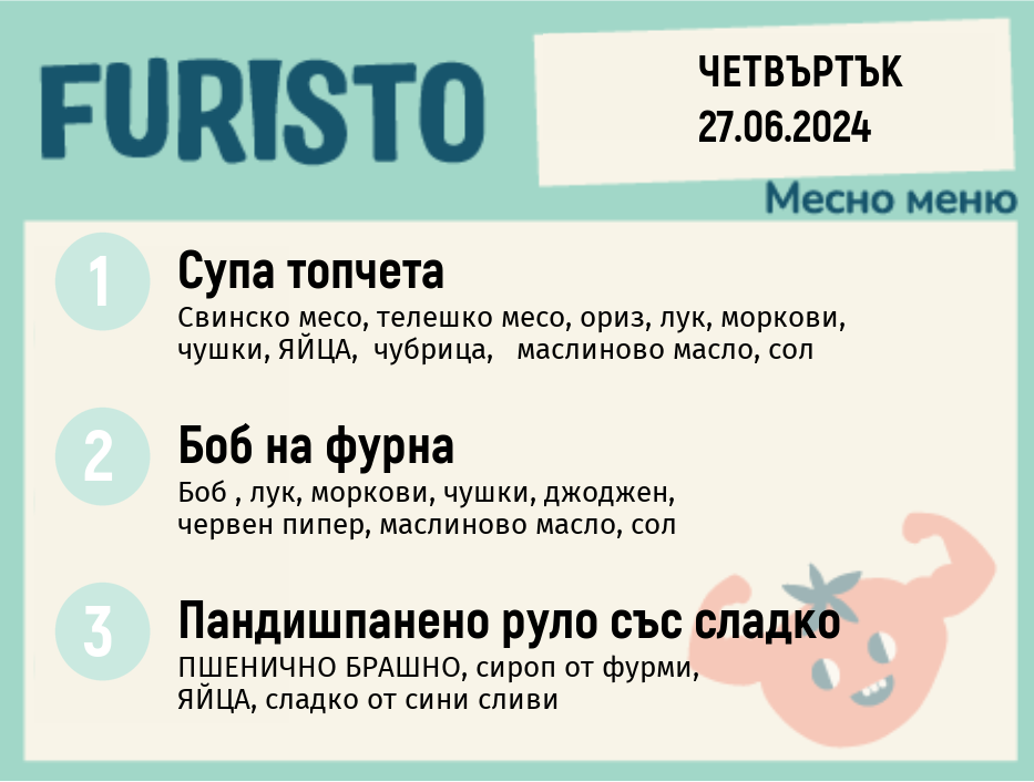 Меню 27.06 месно 200гр.  