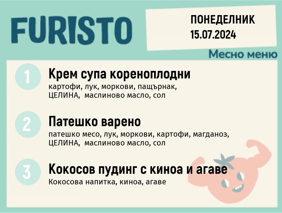 Меню 15.07 месно 200гр.