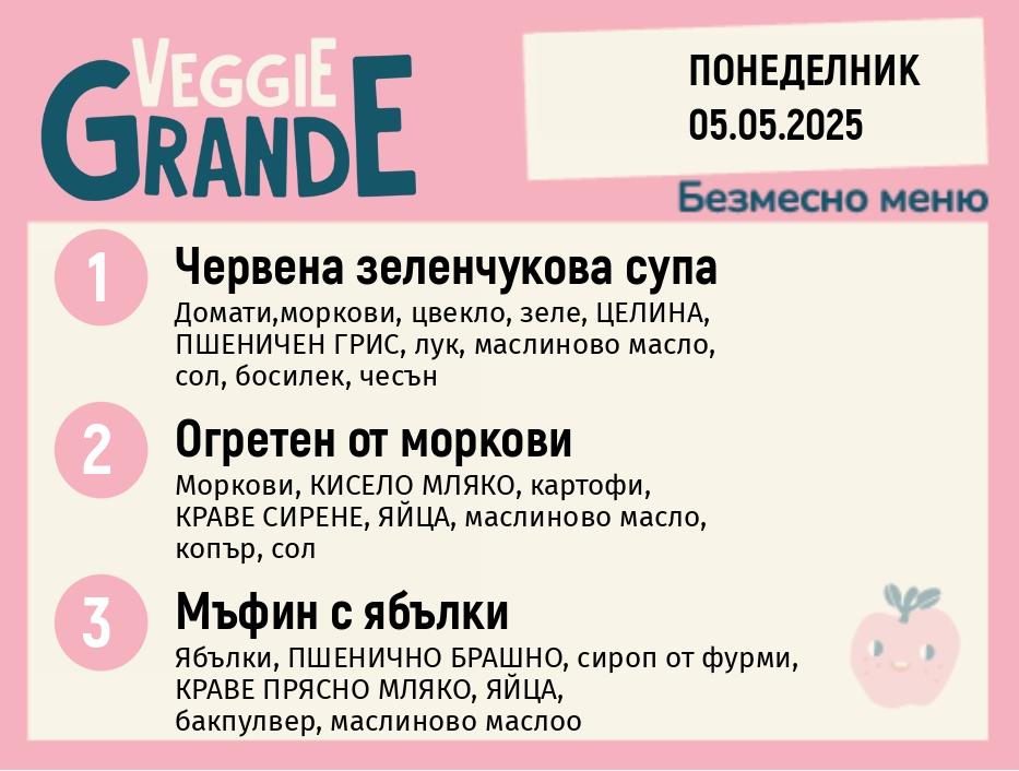 Меню 05.05 безмесно 300гр.