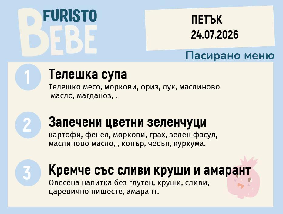 Меню 24.07 Bebe 200гр.