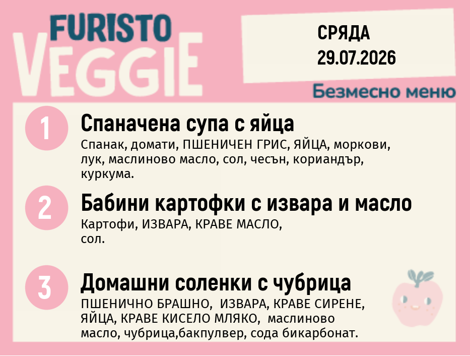 Меню 29.07 безмесно 200гр.