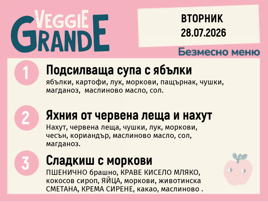 Меню 28.07 безмесно 300гр.
