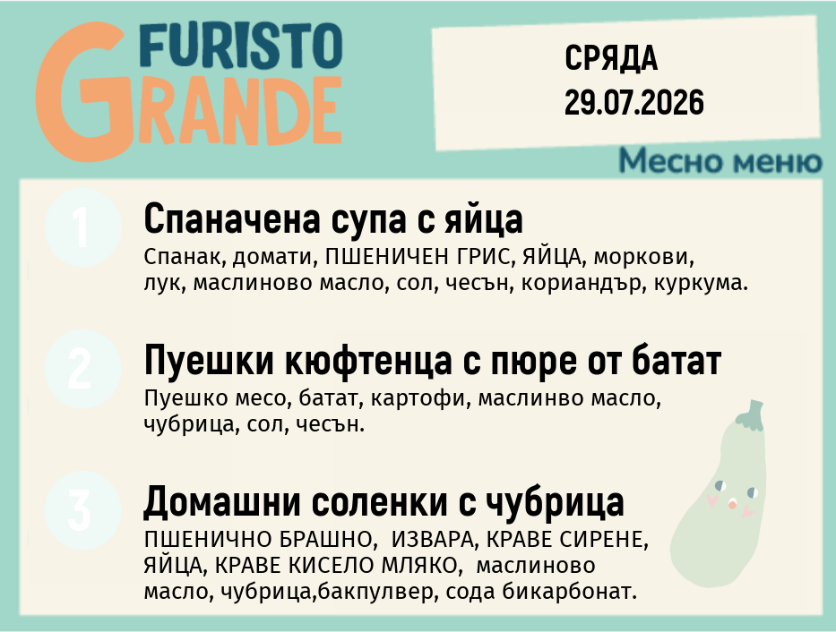 Меню 29.07 месно 300гр.
