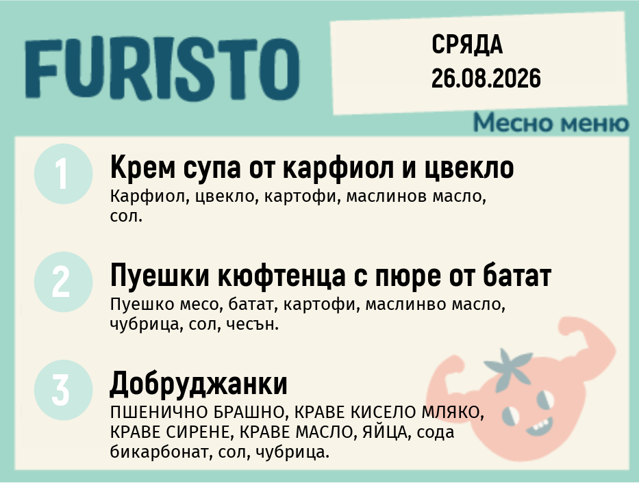 Меню 26.08 месно 200гр.