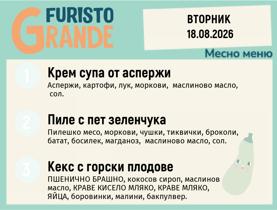 Меню 18.08 месно 300гр.