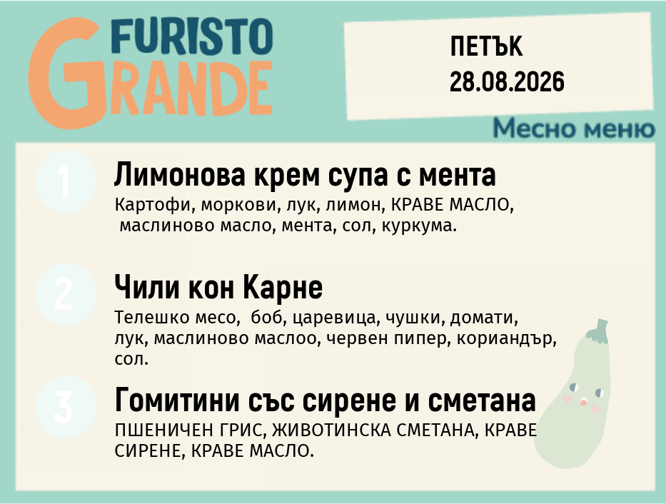 Меню 28.08 месно 300гр.