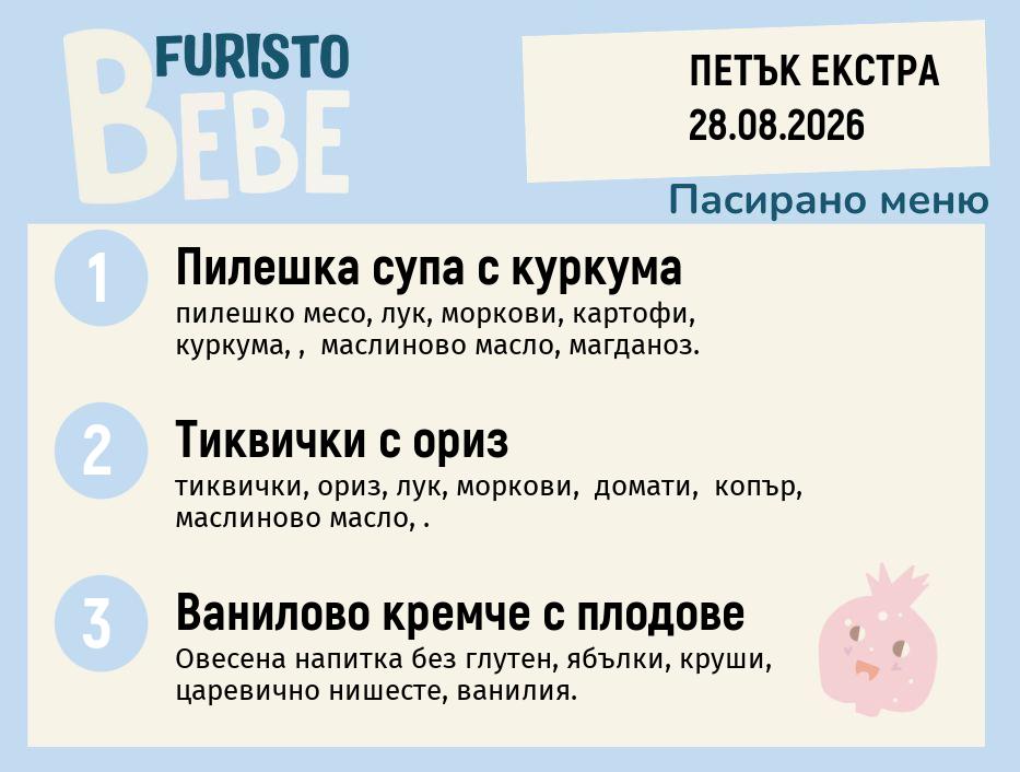 Меню 28.08 Екстра Bebe 200гр.