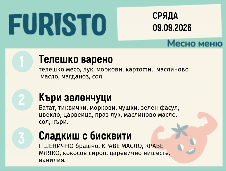 Меню 09.09 месно 200гр.