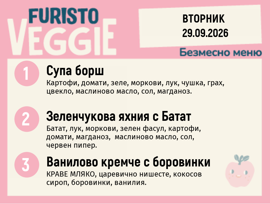 Меню 29.09 безмесно 200гр.