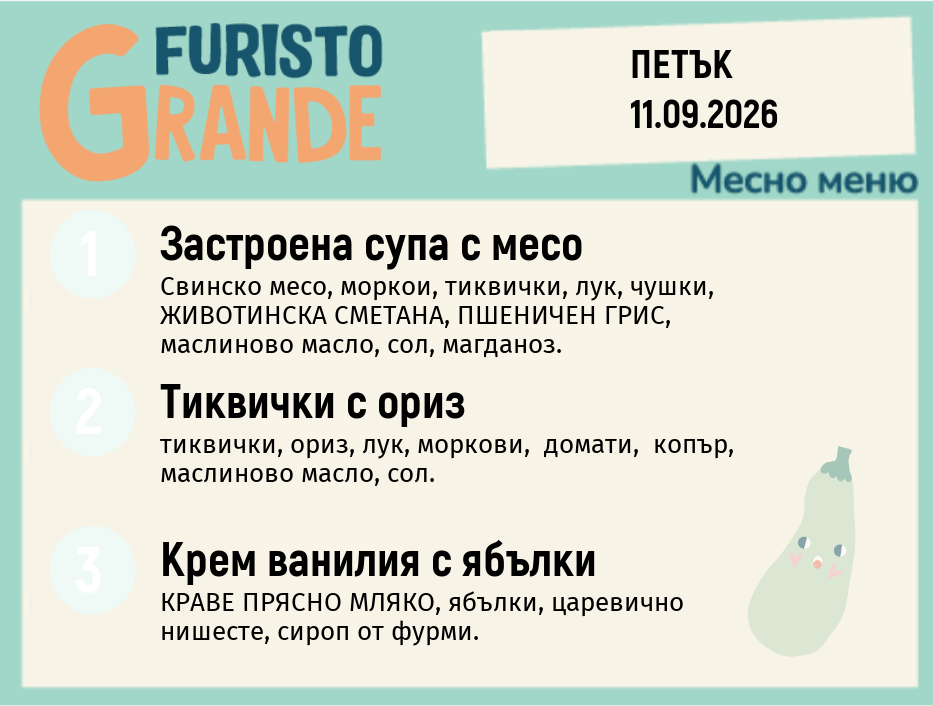 Меню 11.09 месно 300гр.
