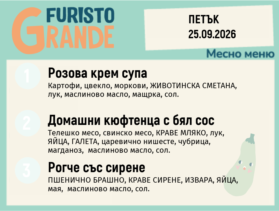 Меню 25.09 месно 300гр.