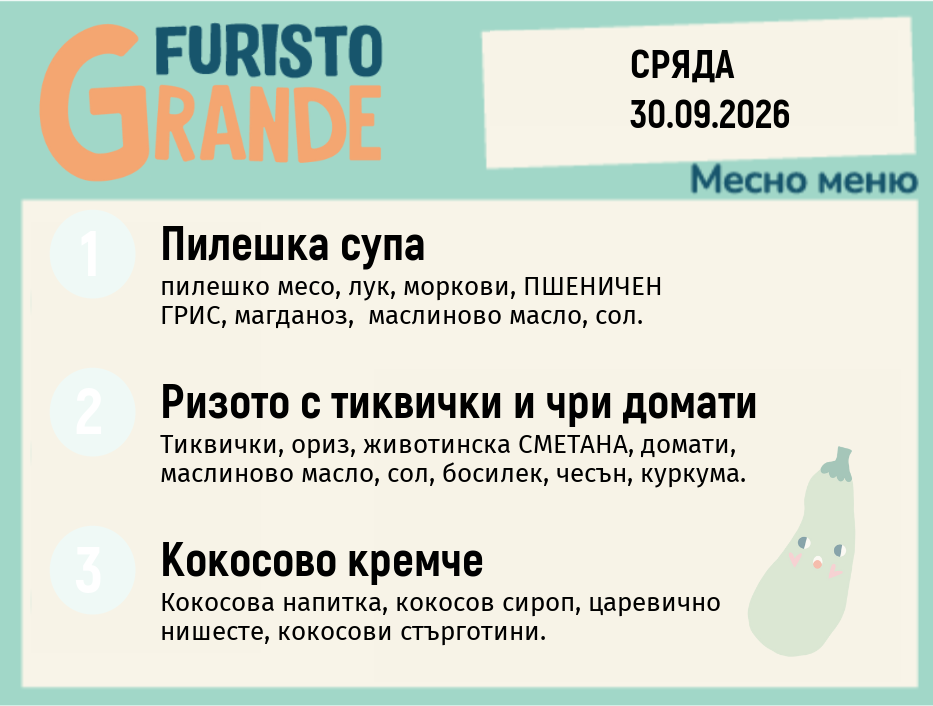 Меню 30.09 месно 300гр.