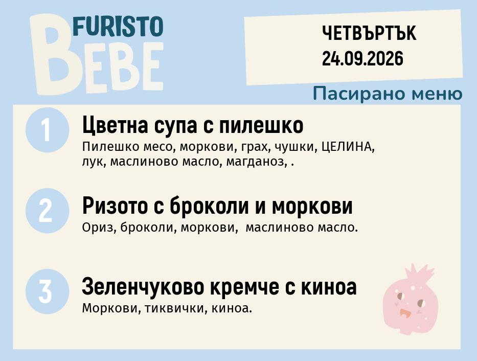 Меню 24.09 Bebe 200гр.