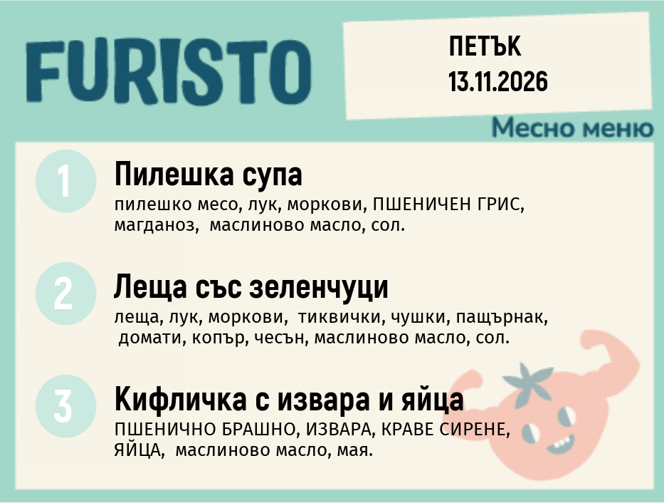 Меню 13.11 месно 200гр.