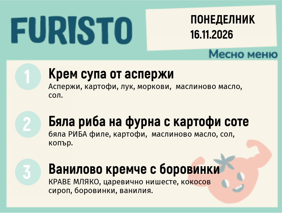 Меню 16.11 месно 200гр.