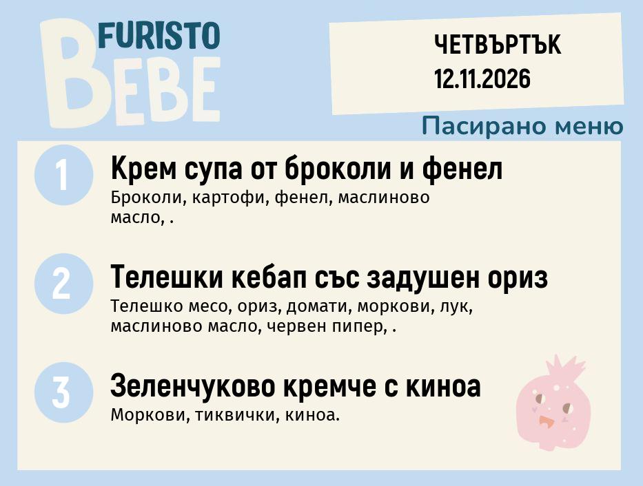 Меню 12.11 Bebe 200гр.