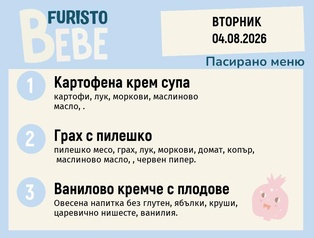 Меню 04.08 Bebe 200гр.