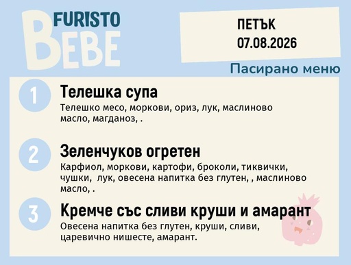 [DY.07.26.11422] Меню 07.08 Bebe 200гр.