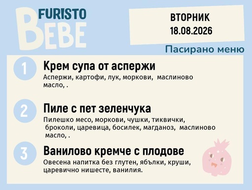 [DY.07.26.11431] Меню 18.08 Bebe 200гр.