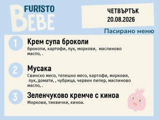 Меню 20.08 Bebe 200гр.