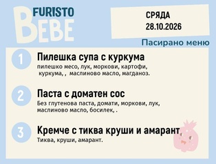 Меню 28.10 Bebe 200гр.