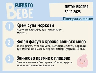Меню 30.10 Екстра Bebe 200гр.